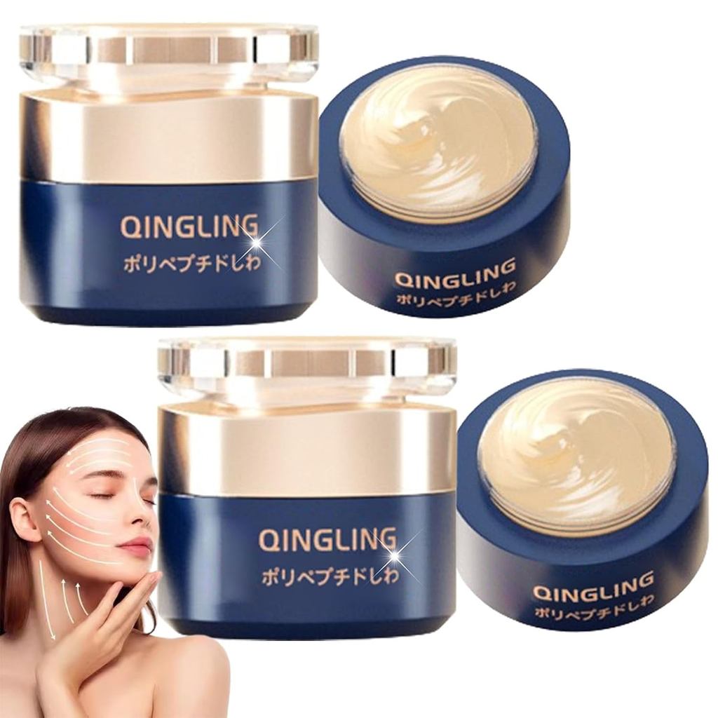 ครีมกําจัดริ้วรอย Japanese Qingling, 2 ชิ้น Qinglin Japan ครีมกําจัดริ้วรอย, ครีมลดริ้วรอย Qingling,