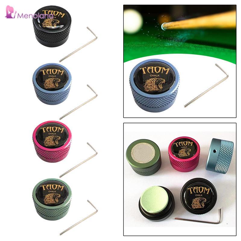 [Menolana] Pool Cue Chalk Holder Billiard Cue Snooker Accessory Mini Chalk Case Pool