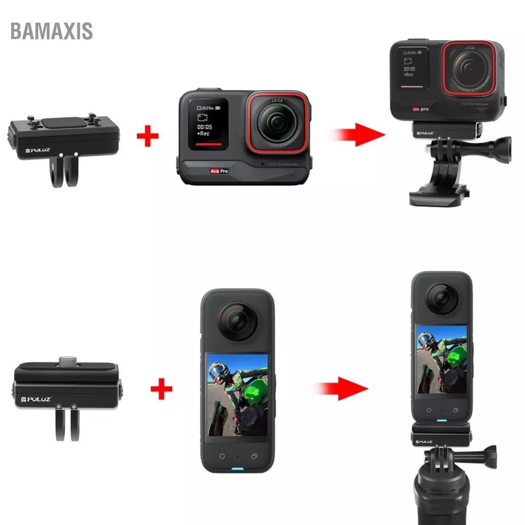 PULUZ PU965B Magnetic Quick Release Mount สำหรับ Insta360 Ace / Ace Pro thumbnail 6