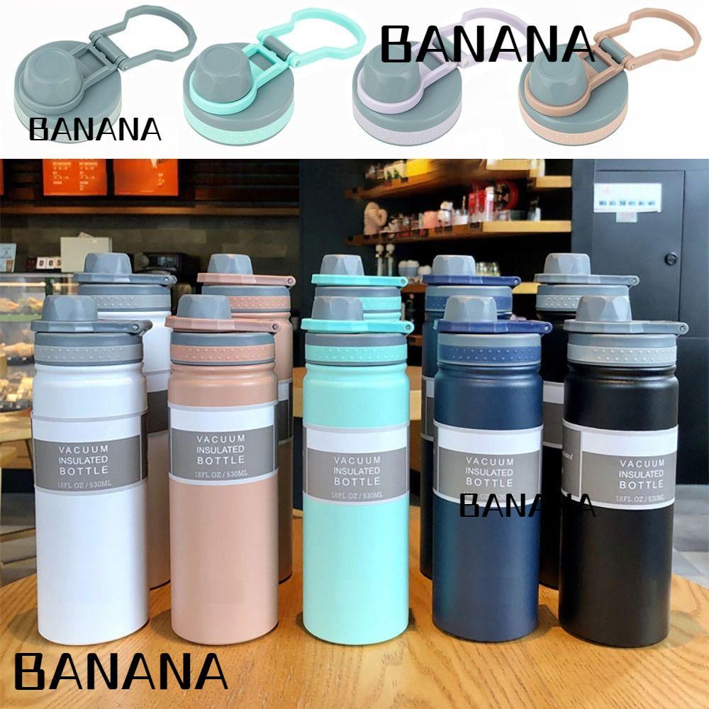 BANANA1 1 ชิ้นขวด, Splash Proof PVC ถ้วยหมวก,หลากสี TS-8706B/TS-8709B 530 ml/750ml พร้อมแหวนปิดผนึกส