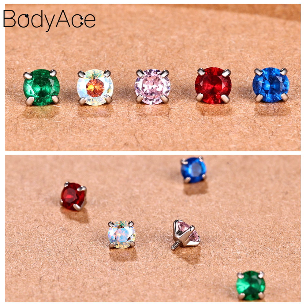 Bodyace ต่างหู titanium ขนาด 16G/18G/20G รูปที่ 8
