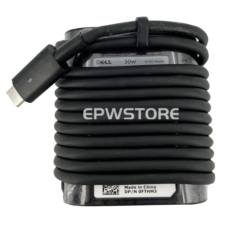 20V 1.5A 30W Type-C AC Adapter Charger สําหรับ DELL LATITUDE 7275 7350