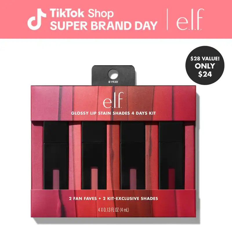 Glossy Lip Stain Shades 4 Days Kit