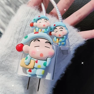 ฝาครอบป้องกันสายเคเบิลข้อมูล,สไตล์การ์ตูนน่ารัก,เข้ากันได้กับ หัวชาร์จแบบชาร์จเร็ว ตัวป้องกันงกัน