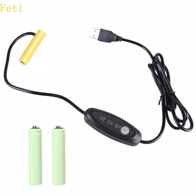 Feti สาย USB 5V 2A แปลงไฟ 1.5V 3V 4.5V 3A สำหรับรีโมทของเล่น