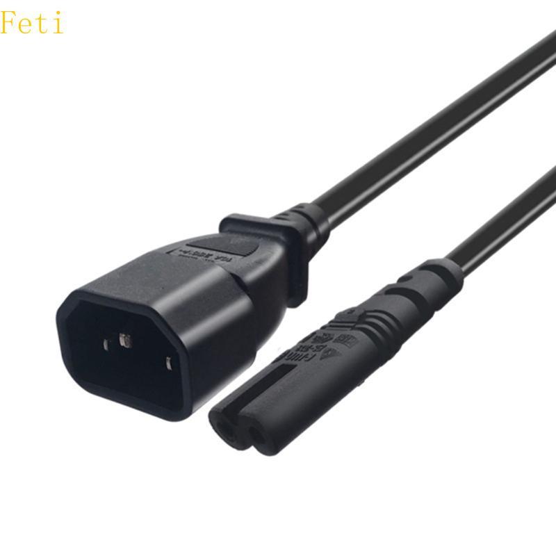 Feti C14 ถึง C7 สาย PVC ชายหญิงสายสะดวกสายไฟสาย PVC สําหรับห้อง