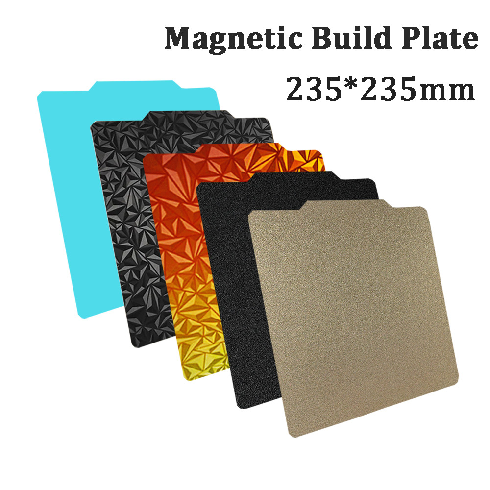 Pei Sheet 235x235 For Ender 3 V2 Ender 3 Ender 5 Neptune 4 Pro Pet Peo Magnetic Build Plate Sping St