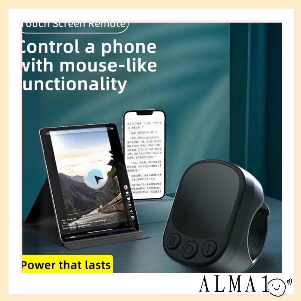 ALMA Touchscreen Controller, Music Playback Control Auto Screen Clicker Bluetooth Ring Remote, หน้าเ