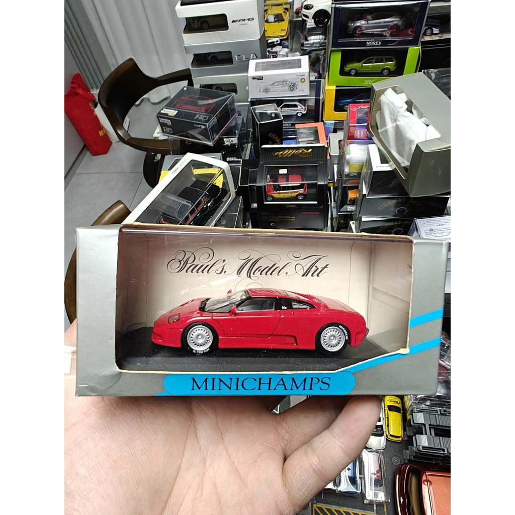 [Orphan] 1/43 Mini Cut minichamps batti eb110 Red Out of Print Rare Old Goods Orphan Bugatti Superca