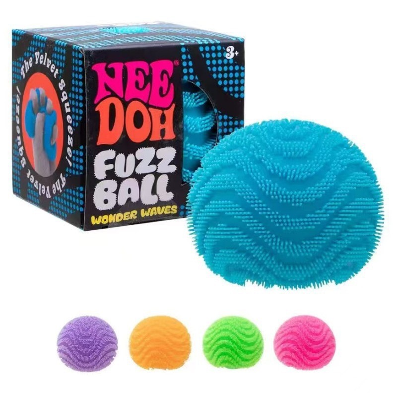 2026 ใหม่ Fuzz Ball สีม่วง Textured ความเครียดบรรเทาบีบของเล่นสําหรับเด็กผู้ใหญ่,needoh