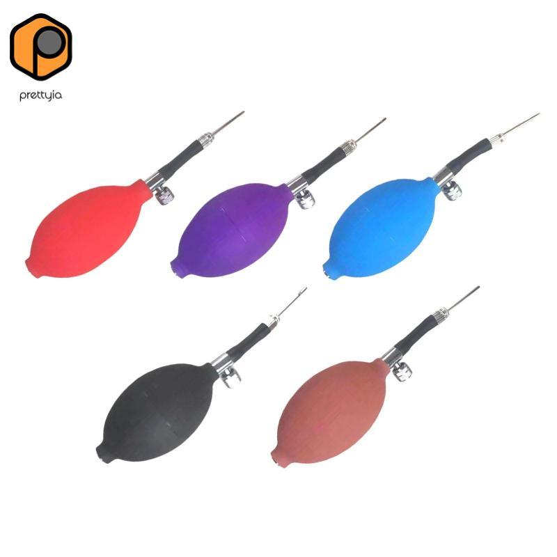 Prettyia ปั๊มลมมือ Mini Inflator ยางนุ่มที่เป็นมิตรกับสิ่งแวดล้อม สําหรับลูกบอลยิมนาสติกและออกกำลังกาย