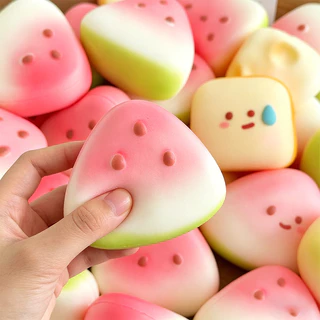 สไลม์ ของเล่นสไลม์ squishy แตงโม ลูกไก่ หมี ฯลฯ สไตล์น่ารัก นุ่มนิ่ม ปลดปล่อยอารมณ์และคลายความเครียด