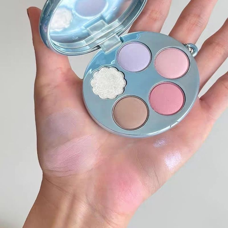 FWEE Korea สินค้าใหม่ Limited Pendant Matte Eyeshadow Palette Blush Palette Love pocket Palette พวงก