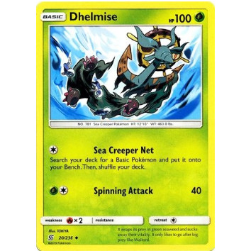 [การ์ดโปเกมอน TCG] Dhelmise - 20/236 - Uncommon