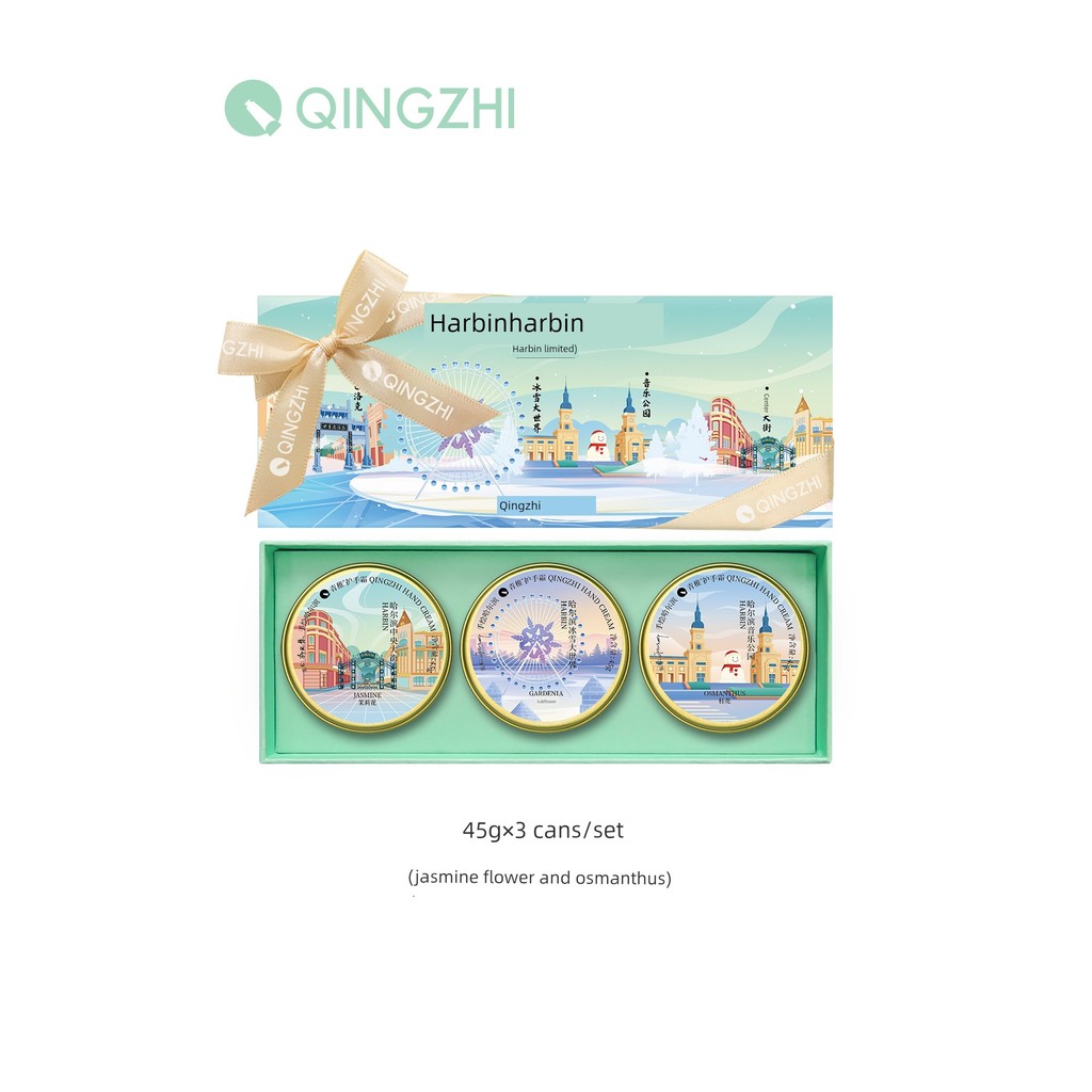 handcream hand cream Qingzhi Hand Cream qingzhi Hand-Painted Halbin Moisturizing Hand Jasmine Garden