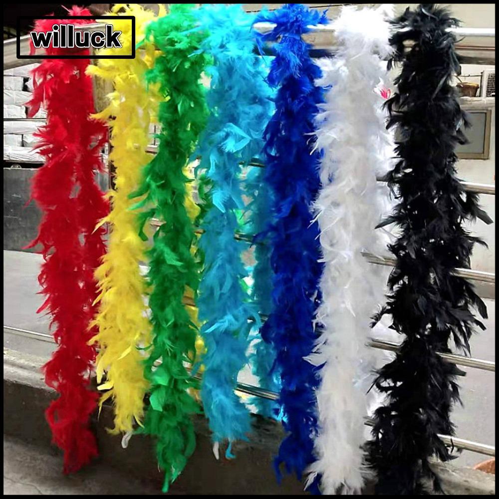 WILLUCK ขนสัตว์ประดิษฐ์สำหรับตกแต่ง ขนาด 2 เมตร ใช้ทำเครื่องแต่งกายหรือของตกแต่งคริสต์มาส