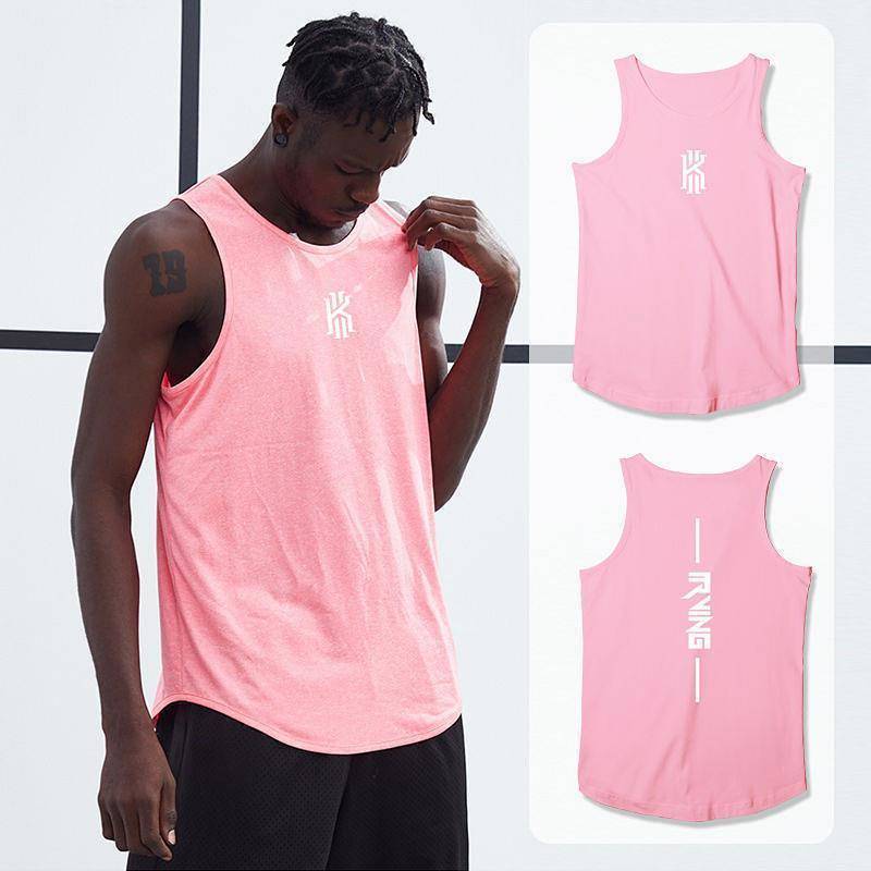 Sports Vest Men's Workout Clothes Basketball Top Loose-Fitting Waistcoat Sleeveless T-shirt D2Vr