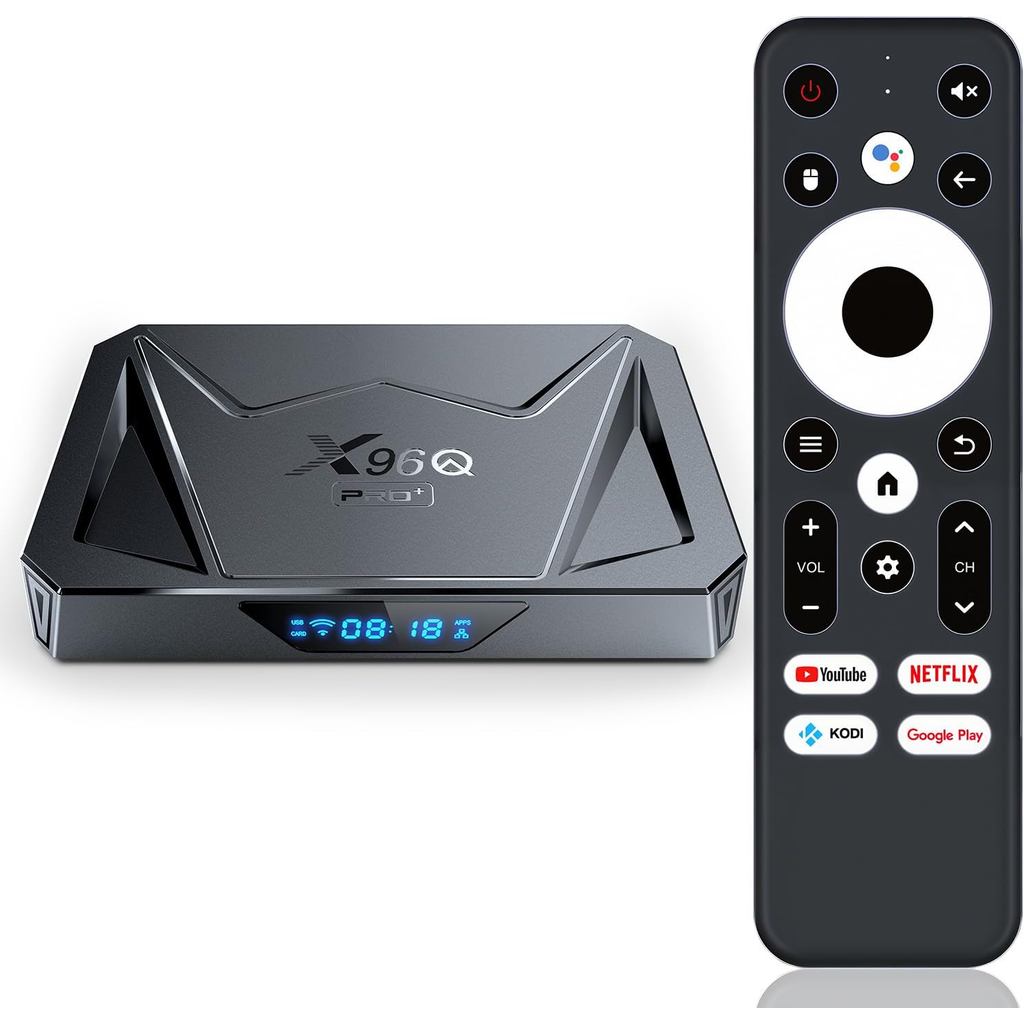 Android 14.0 TV Box 2025, LEFFOT X96QPRO+ 8K UHD Streaming Device for TV, 4GB RAM/64GB ROM, กล่องสมา