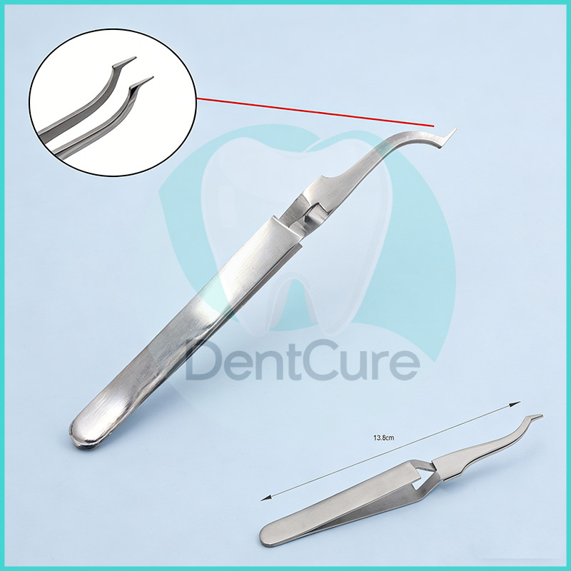 1PCS Dental Posterior  Stainless Steel Buccal Tube Bonding Tweezer แหนบคีบ เครื่องมือทันตกรรม เครื่องมือทันตกรรม
