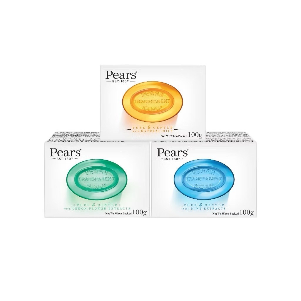 ถูกที่สุด สบู่แพร์ใส Pears เกรดพรีเมี่ยม ขนาด 100 g.ใช้ได้ทั้งผิวหน้า และ ผิวกาย