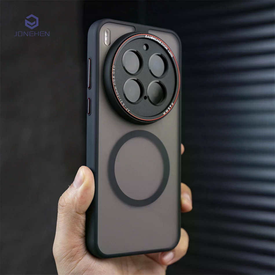 สีฮิตป้องกันเลนส์ Matte Armor เคสแม่เหล็กสําหรับ Vivo X300 Pro Magnetic Wireless Charger กันกระแทกกรอบอ่อนกรณี