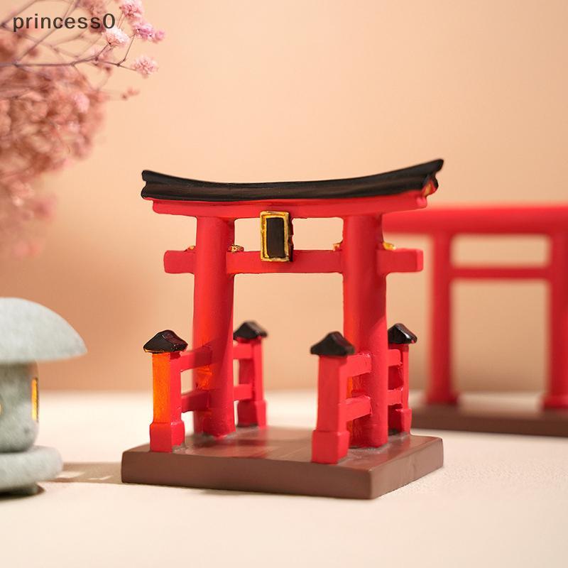 PRI Miniature Torii Gate ญี่ปุ่น Shinto Temple Garden Asian Architectural รุ่นบอนไซ Zen Garden เครื่