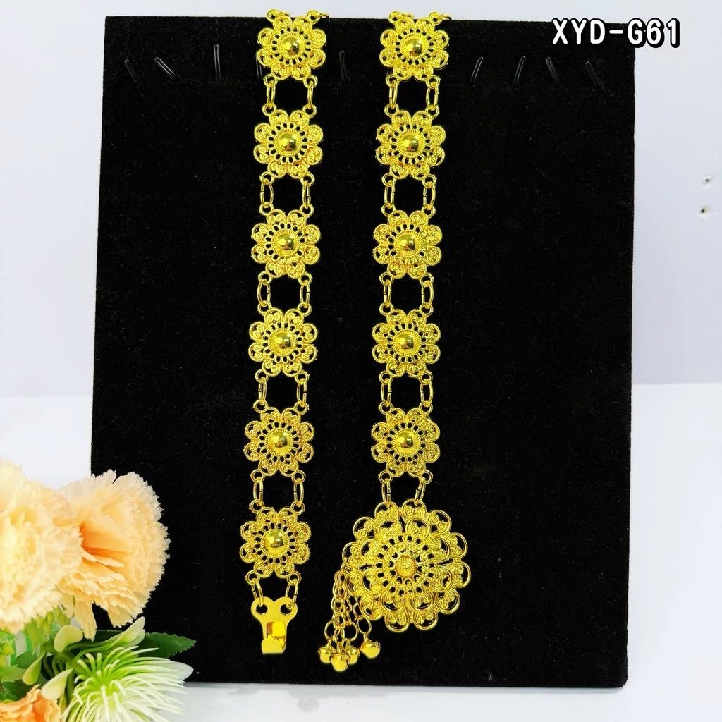 Vintage jewelryเข็มขัดลายไทย เข็มขัดเครื่องประดับชุดไทย (ของพร้อมส่ง)