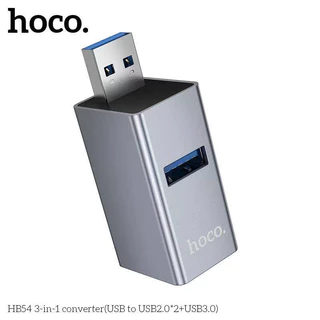 HOCO HB54 อะแดปเตอร์แปลง USB 3in1 ขยาย 3 ช่อง รองรับ USB 3.0 + USB 2.0 x 2 ความเร็วสูง 5Gbps ฮับเพิ่มช่อง hc5