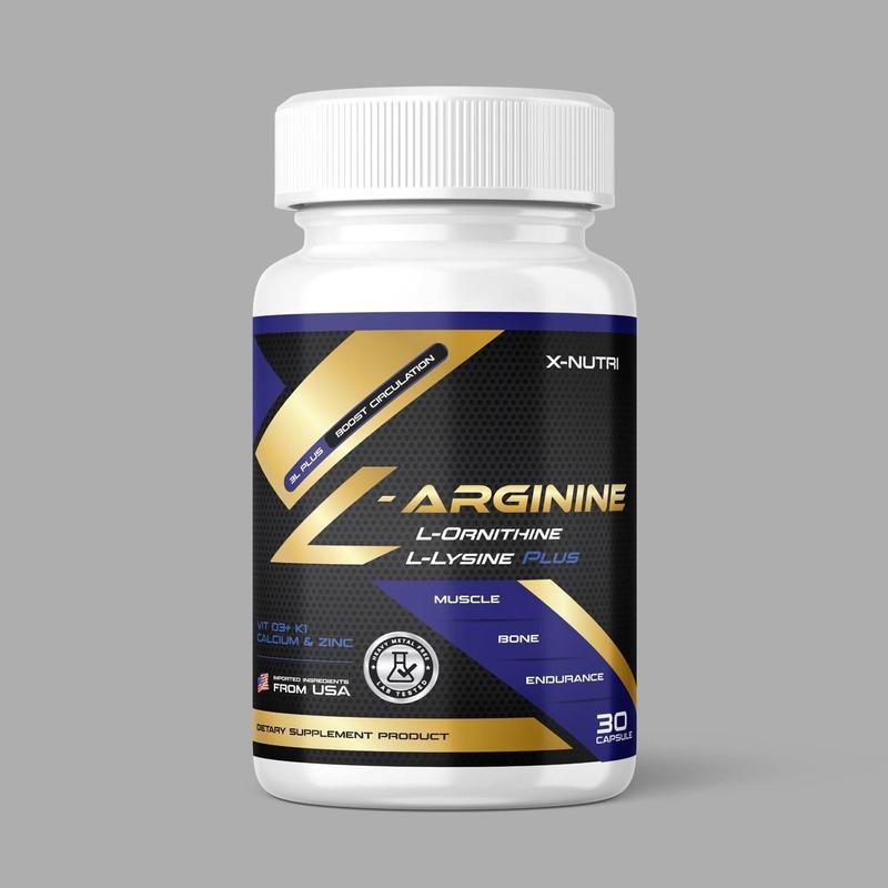 X-Nutri L-Arginine Plus  ผลิตภัณฑ์เสริมอาหาร เอ็กซ์-นูทริ แอล-อาร์จินิน  พลัส   1 กระปุก 30 Capsule