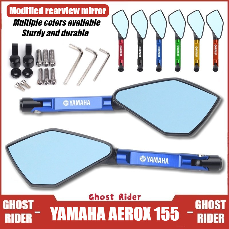 สําหรับ YAMAHA AEROX 155 กระจกมองหลังกระจกมองข้างรถจักรยานยนต์
