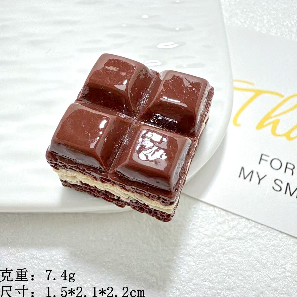 10ชิ้น/ถุงจําลองอาหารของเล่นช็อคโกแลตแซนวิชอุปกรณ์เรซินครีมกาว ทําเอง กิ๊บขนาดเล็กหลุมรองเท้าหัวเข็มขัดเครื่องประดับกรณีโทรศัพท์ - รูปที่ 4