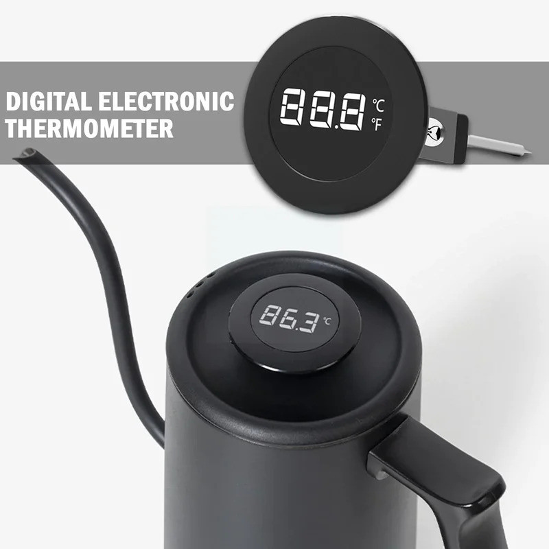 Timemore Digital Little T จอแสดงผล LCD Thermo Detertor เครื่องวัดอุณหภูมิแบบพกพากาแฟ Thermome เครื่อ