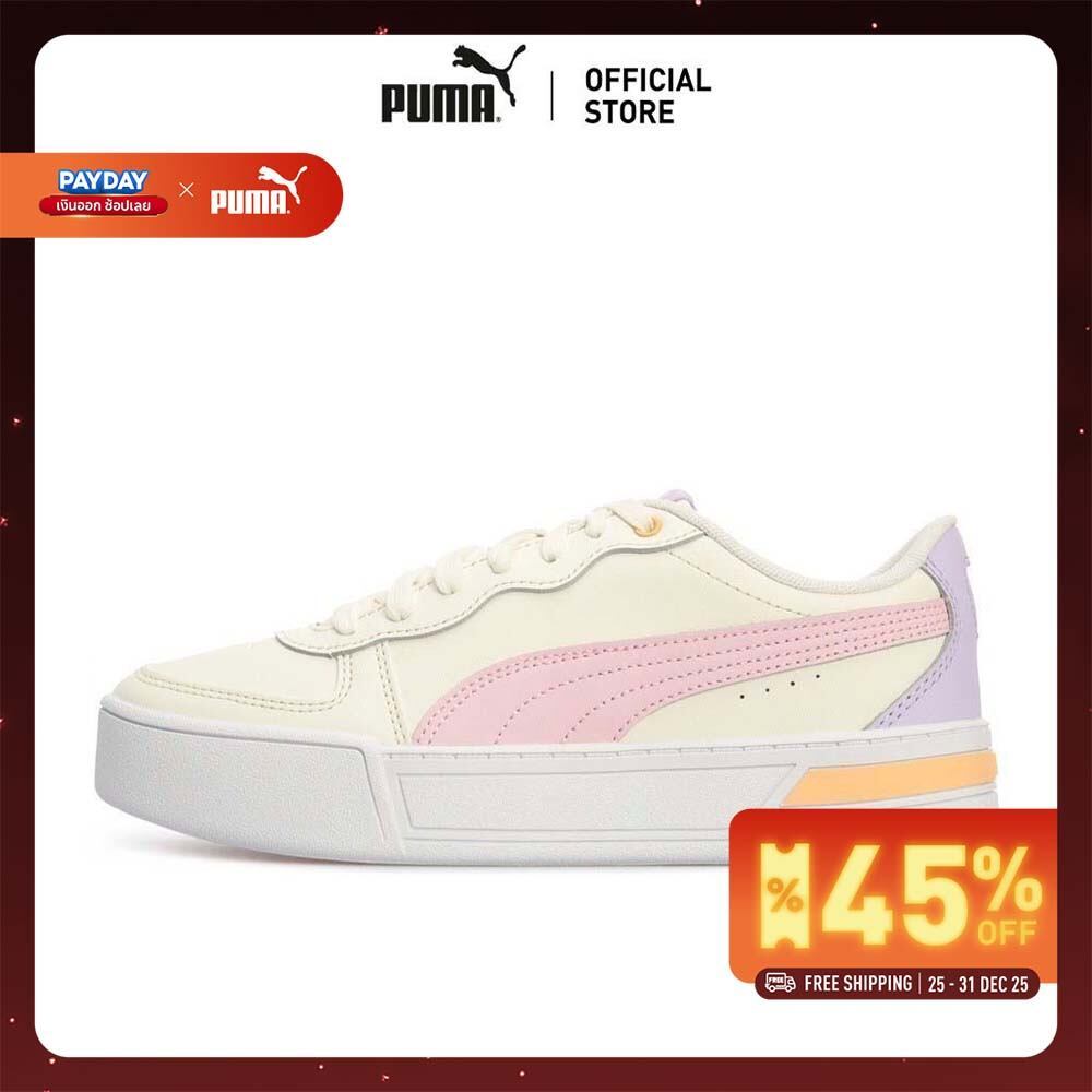 PUMA BASICS - รองเท้ากีฬาผู้หญิง Skye สีขาว  - 37476410