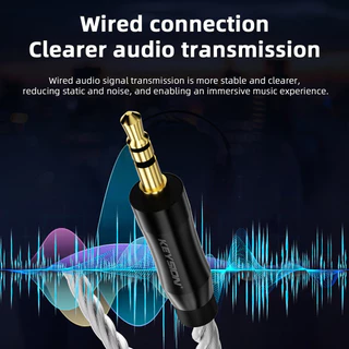 KEYSION 3.5 มม./4.4 มม.Balance ถึง 3.5 มม.สายสัญญาณเสียง Hi-end OFC Silver-plated HiFi สเตอริโอแจ็คชาย AUX สายไฟสําหรับหูฟังลําโพง