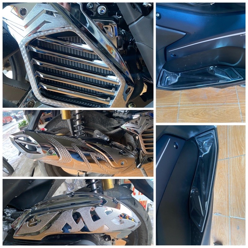 ครอบแต่งกันรอย nvx 155 ปี 2025-2021 โครเมียม