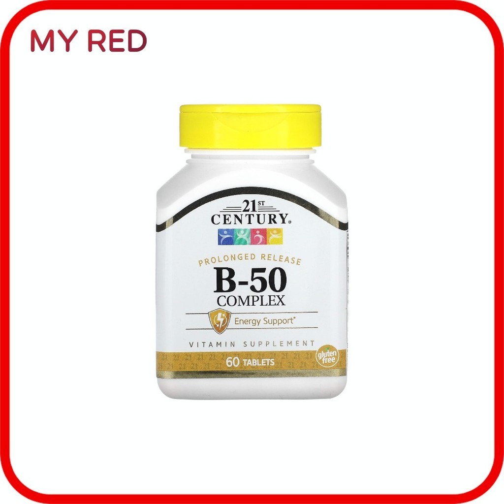 21st Century, B-50 Complex, Prolonged Release, 60 Tablets