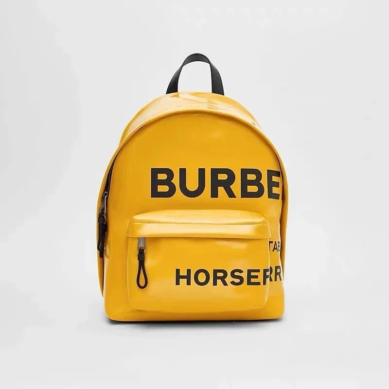 BURBERRY BURBERRY BURBERRY/BURBERRY Horseferry Printing Canvas Backpack School Bag Men Style Trendy 