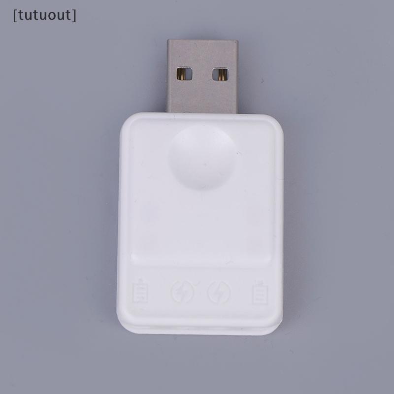 [tuout] CR425 เครื่องชาร์จแบตเตอรี่ไฟฟ้าตกปลาลอยแบบชาร์จไฟได้ CR425 แบตเตอรี่เครื่องชาร์จ USB 2 รูอะ