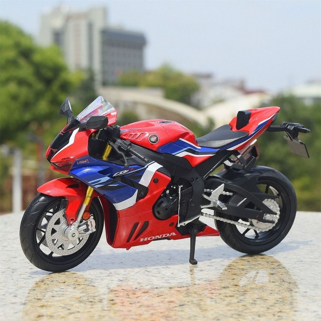 ของแท้ Honda Fire Blade CBR1000RR-R จําลองรถจักรยานยนต์รุ่นรถจักรยานยนต์ตกแต่งเด็กของขวัญ