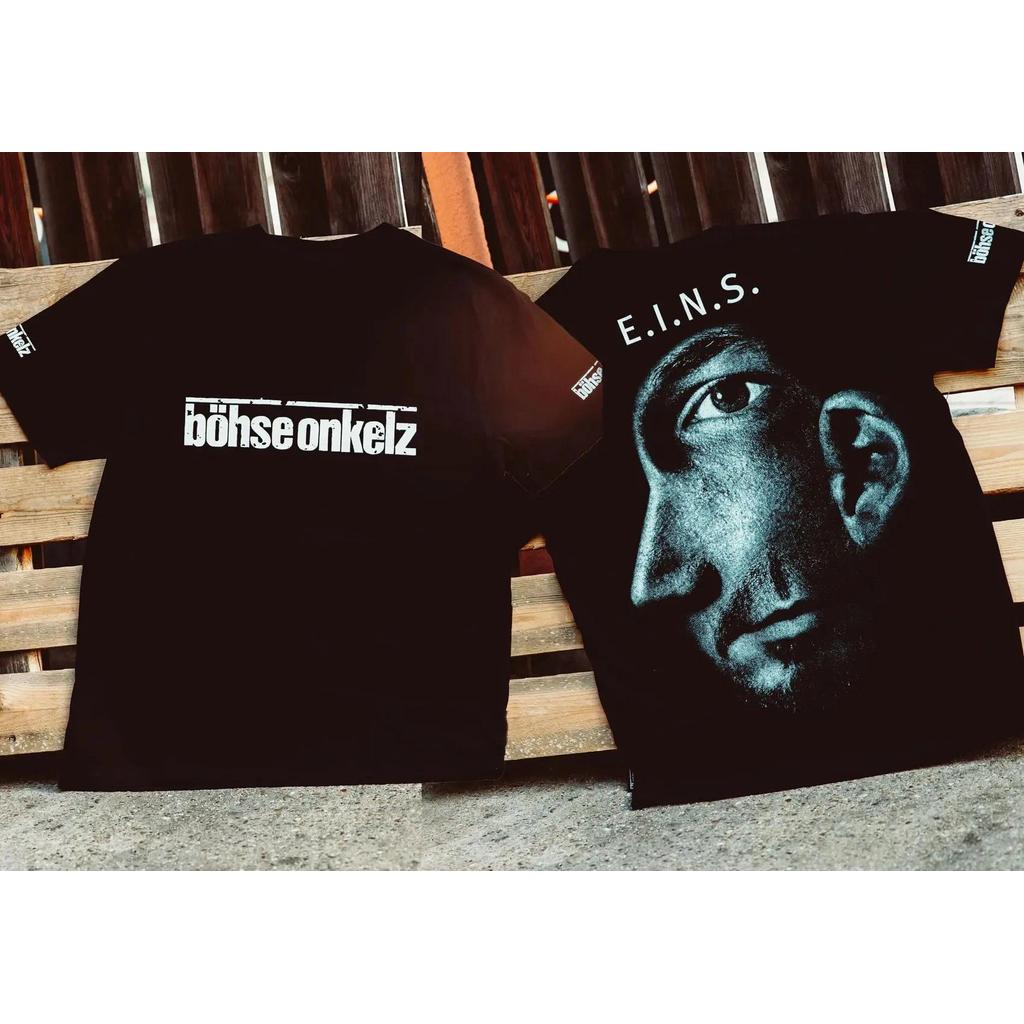 เยอรมันวงBöhse Onkelzกราฟิกพิมพ์เสื้อยืดโลกTourtเสื้อยืดผู้หญิงผู้ชายขนาดใหญ่ถนนY2KทีฮิปฮอปสบายๆCot