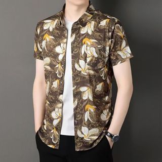 เสื้อฮาวาย สินค้ามาใหม่ hawaii สำหรับผู้ชาย ผ้านิ่มขึ้น สไตล…