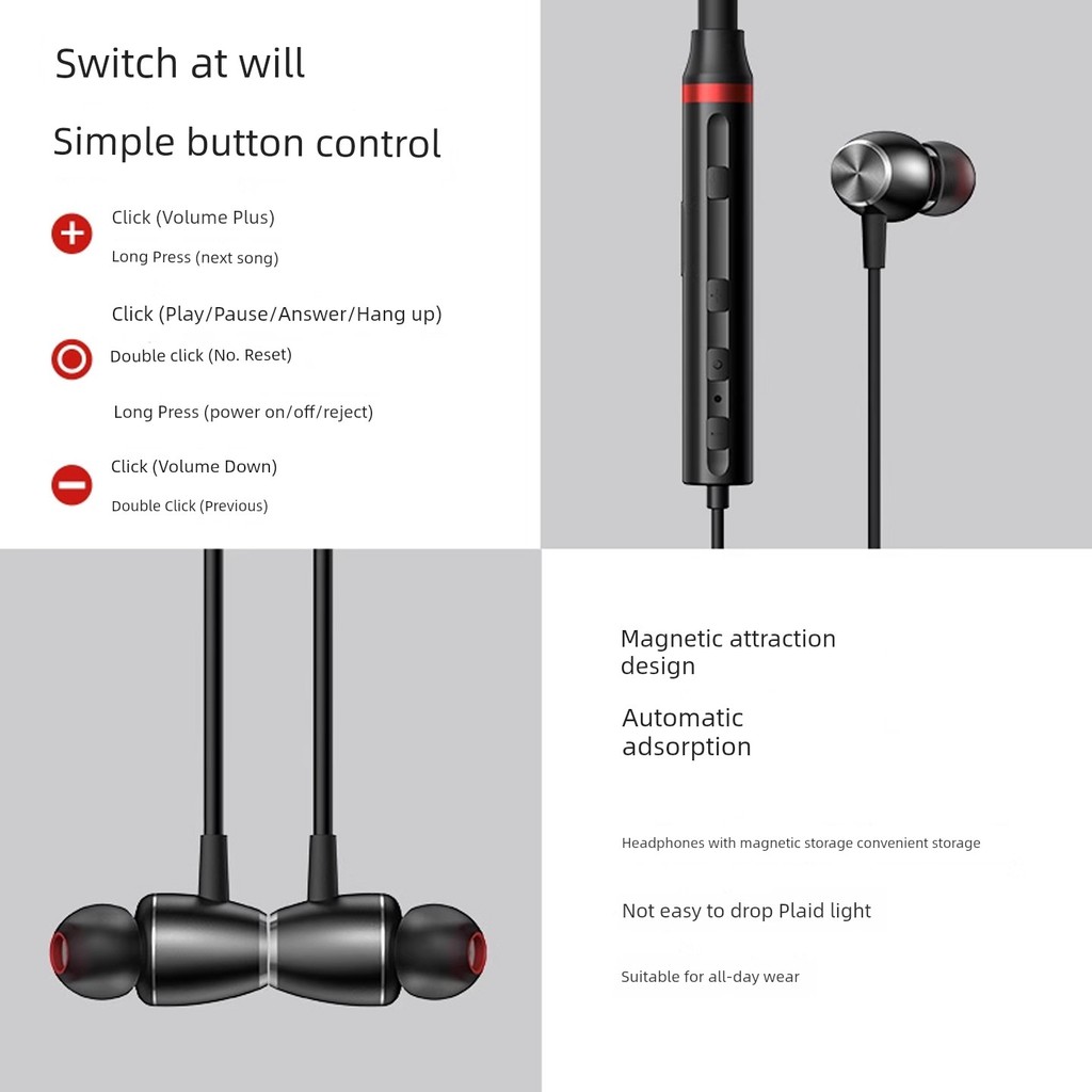 หูฟังครอบหู หูฟังบลูทูธ ชุดหูฟังบลูทูธไร้สาย Lenovo ชุดหูฟังบลูทูธตัดเสียงรบกวน