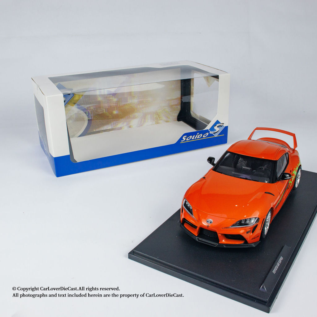 Solido/Solido 1: 18 Toyota GR SUPRA TRIBUTE โมเดลรถโลหะผสมสีส้ม