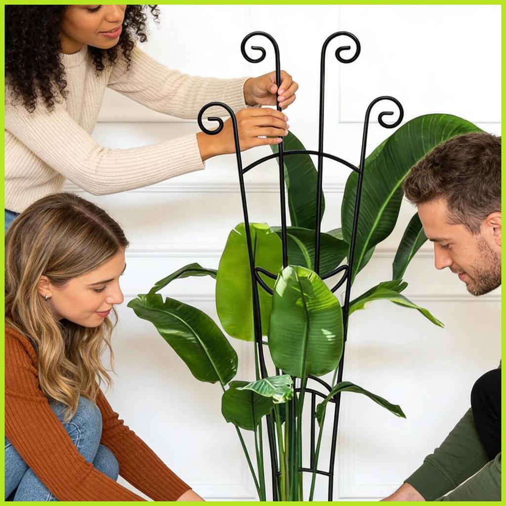 พืช Trellis พืชโลหะในร่มสนับสนุน Pothos สนับสนุน Stakes สําหรับสวนกลางแจ้งในร่มระเบียง Pothos unhcxe