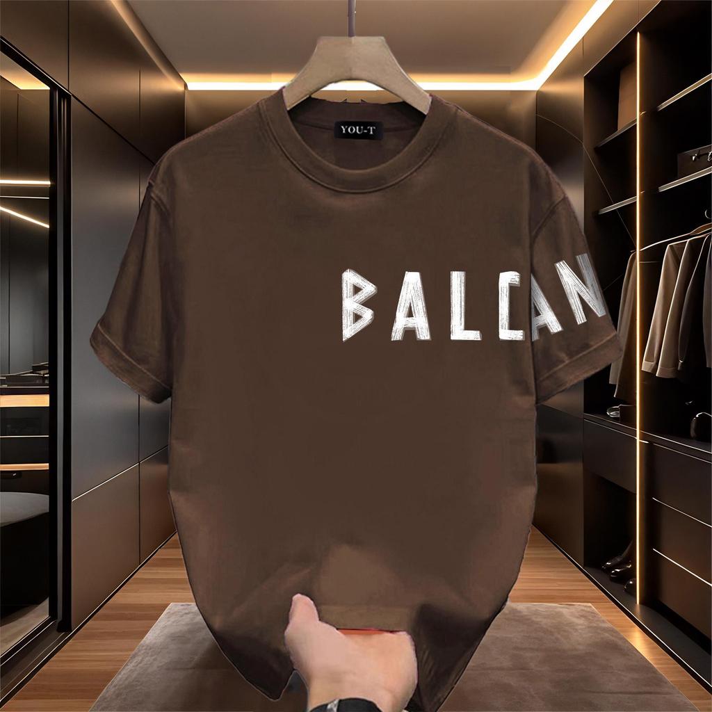 UT shop เสื้อยืด oversize ผ้าCotton 100% คอกลม เสื้อแฟชั่น 'BALGA' สบายและนุ่ม แขนสั้น ฤดูร้อน S-3XL