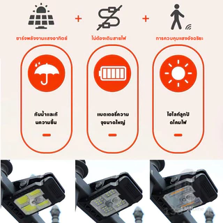 ไฟโซลาร์เซลล์แบบหนีบ ตรวจจับคนอัตโนมัติ กันน้ำระดับ IP65 เหมาะสำหรับใช้งานกลางแจ้งและบนระเบียง ไม่ต้องชาร์จไฟ