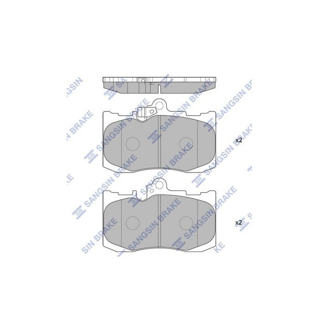 ผ้าดิสเบรคหน้า LEXUS GS200t GS250 GS300h GS350 GS450h IS200t IS300h LS430 RC200t RC300 RC350 3UZ