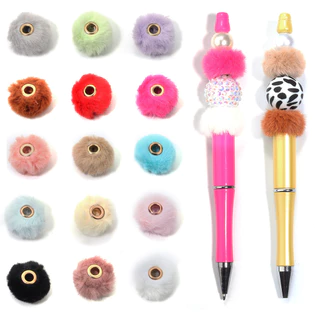 10ชิ้นใหม่เลียนแบบกระต่ายขนหลุมขนาดใหญ่ลูกปัด,ที่มีสีสันตรงหลุมตุ๊กตา ตัวเว้นวรรค ลูกปัด,ห่วงโซ่โทรศัพท์มือถือสร้อยคอลูกปัดหลวม,ทําเองเครื่องประดับเคร