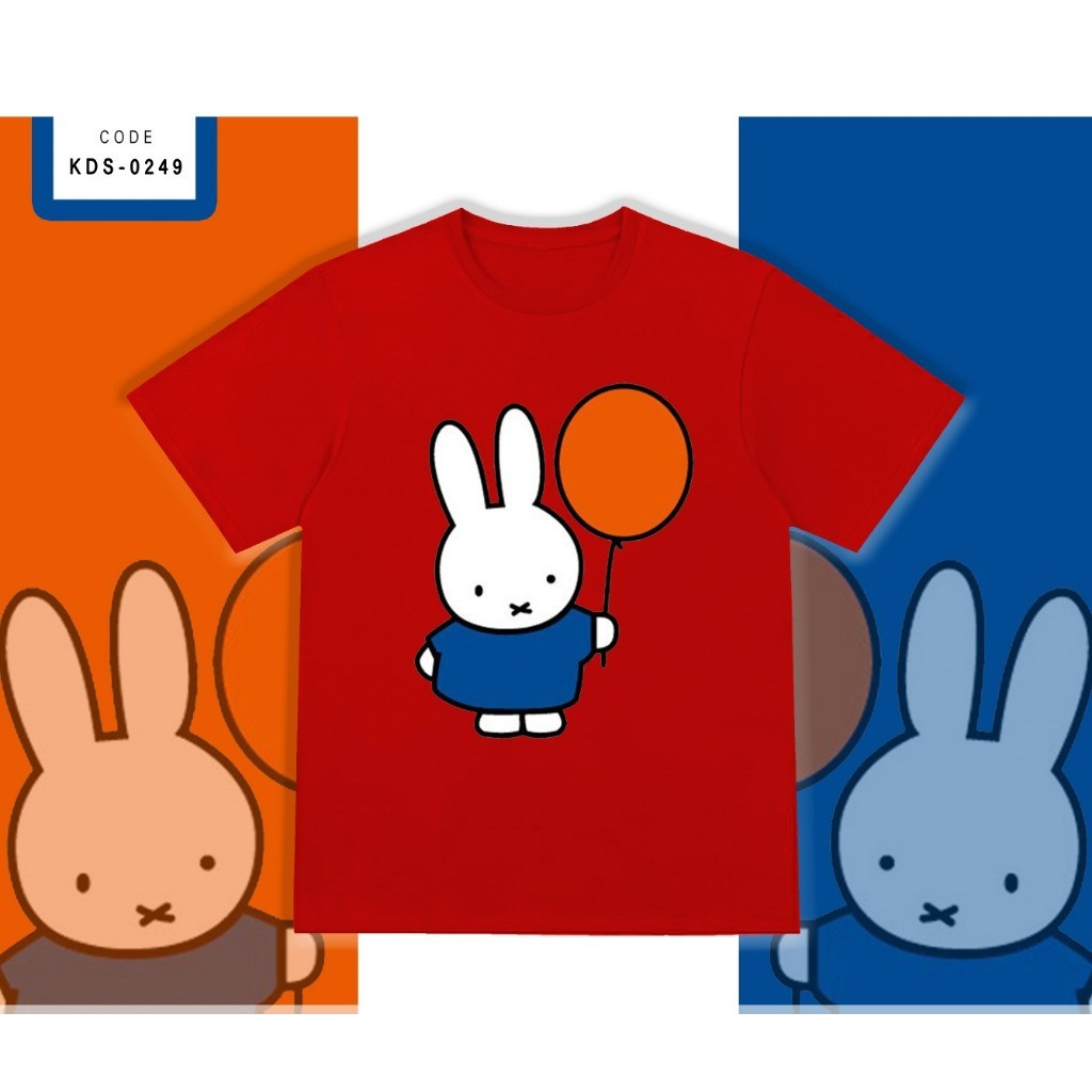 เสื้อยืดผ้าฝ้าย 100% Carden Miffy Picture Top