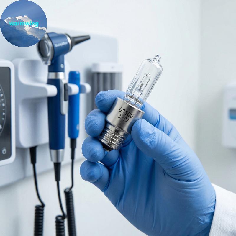 Warmwing Otoscope Bulb เหมาะกับ Welch Allyn GS 777 Wall Transformer 03100 3.5V 2.5W Long Life สําหรั